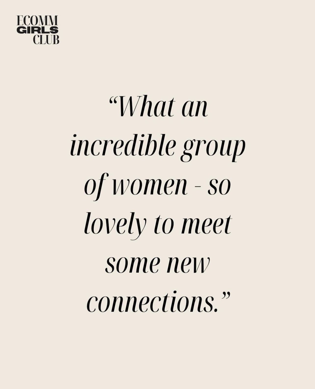 Ecomm Girls Monthly Membership